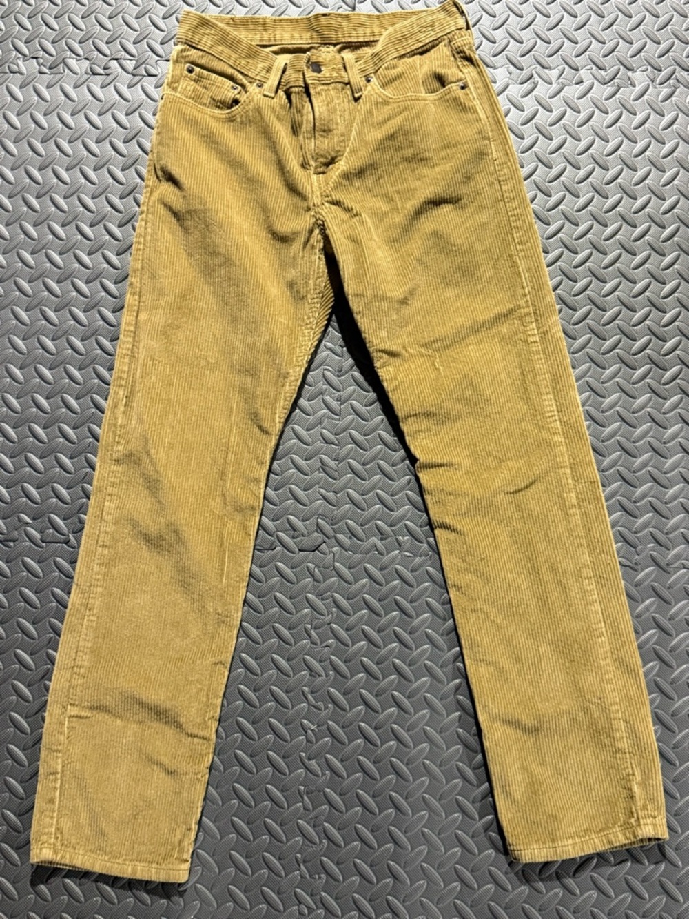 Men's Corduroy Pants in Mustard Yellow